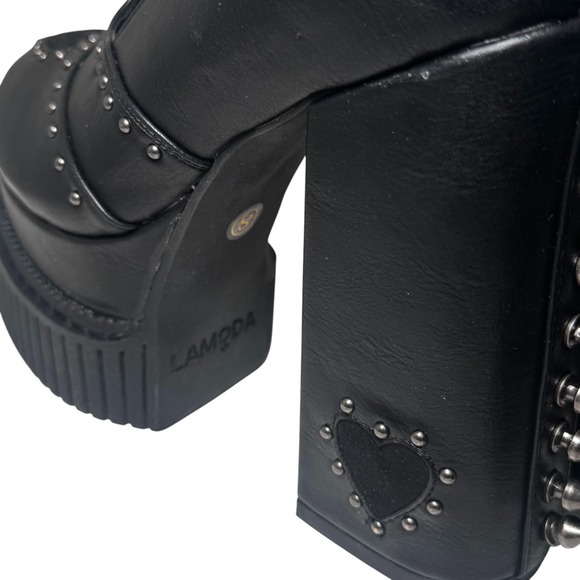 Lamoda she's so special SPIKED platform heels Dolls Kill Goth Edgy Sexy Size 8 - Picture 8 of 11